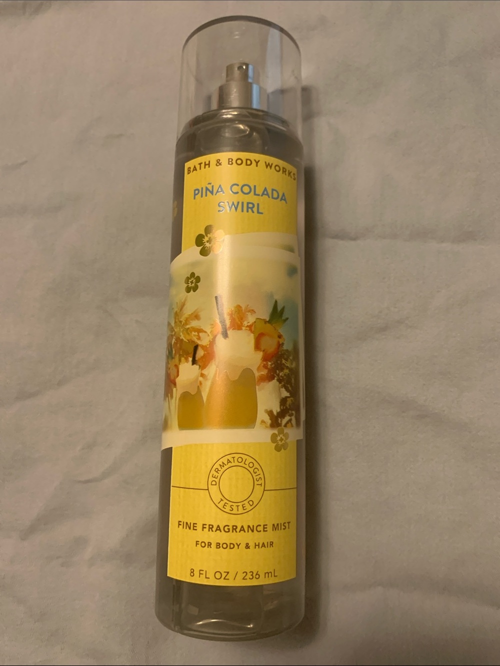 Bath & Body Works Piña Colada Swirl Fine Fragrance Mist - Yellow